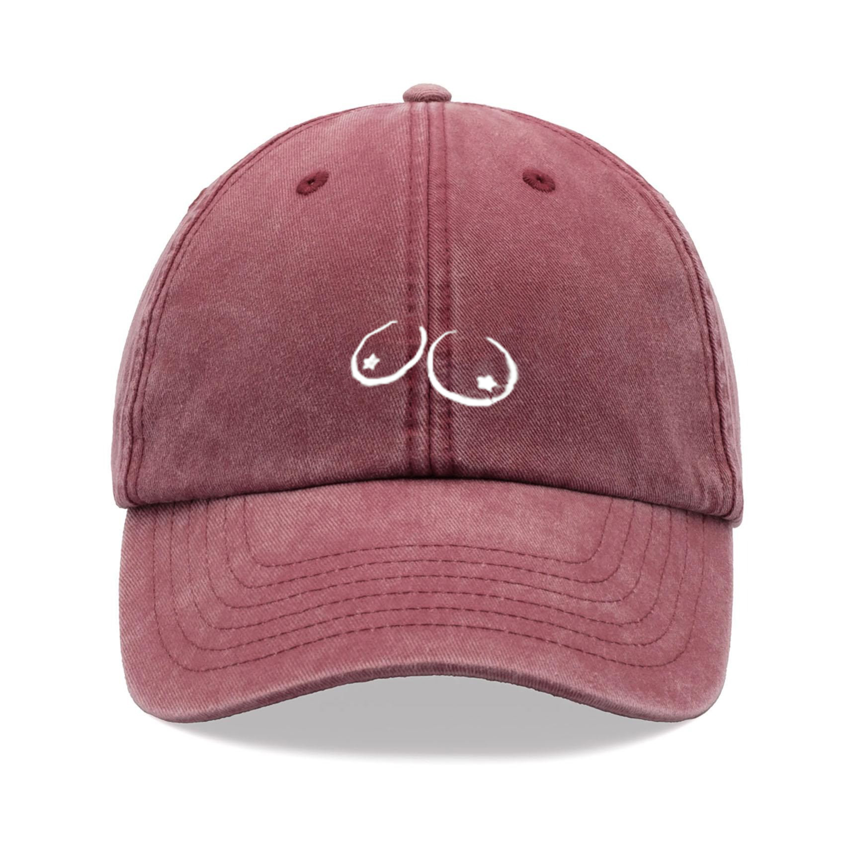 Chest Cartoon Baseball Cap Retro Washed Unisex