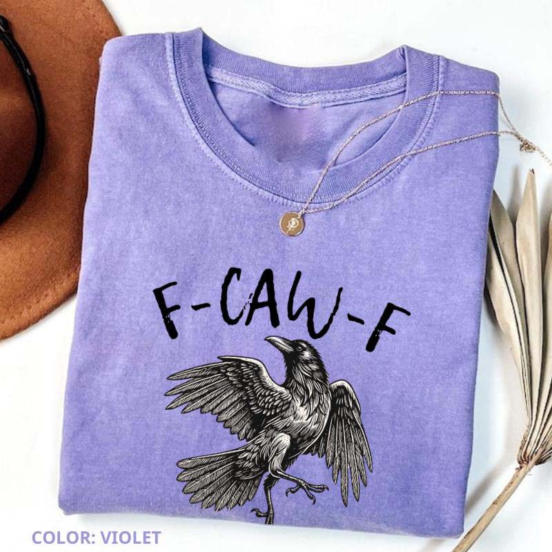 Raven Fun T-Shirt Print Short Sleeve Shirt