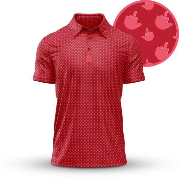 Men's short sleeve lapel golf polo shirt