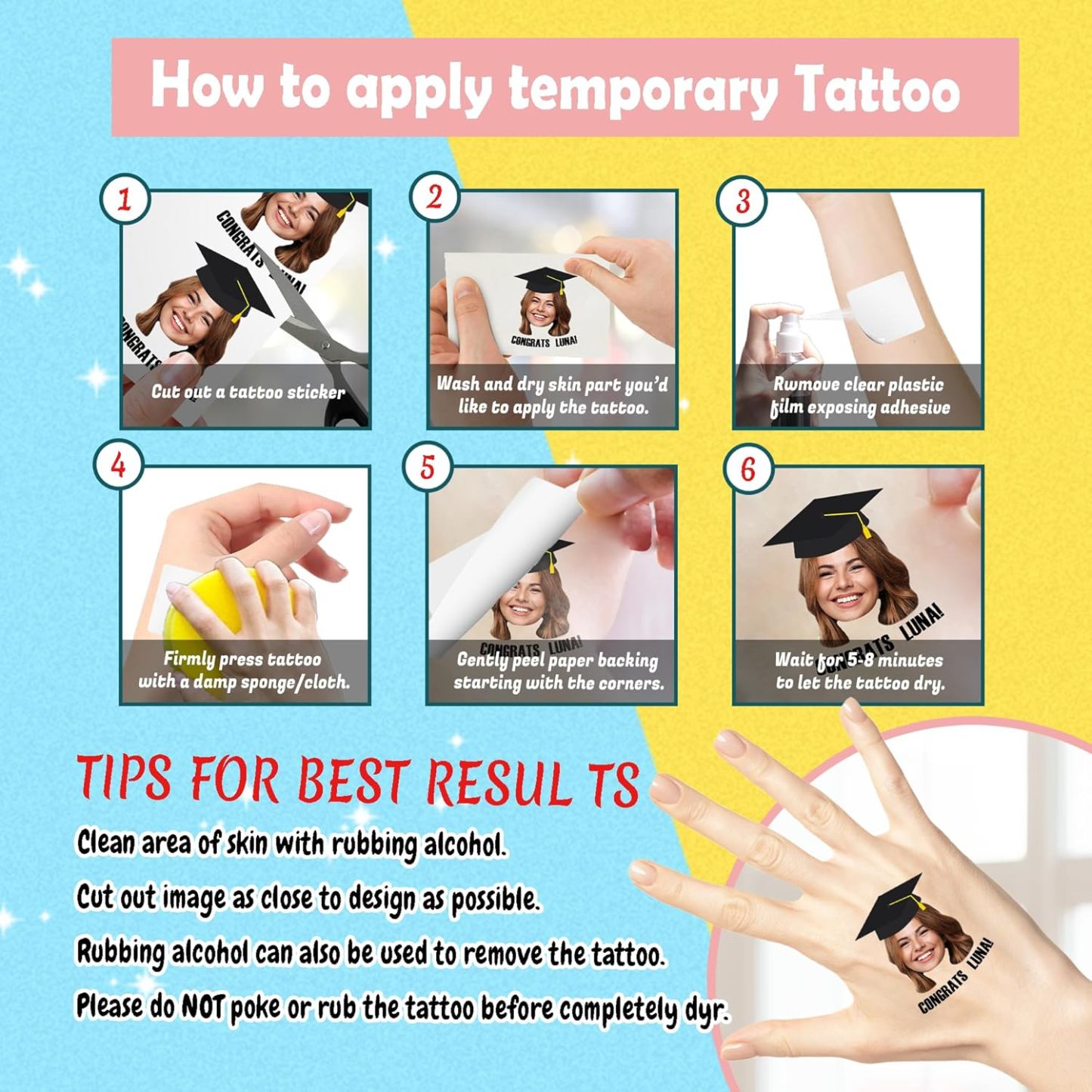 Customized face tattoos