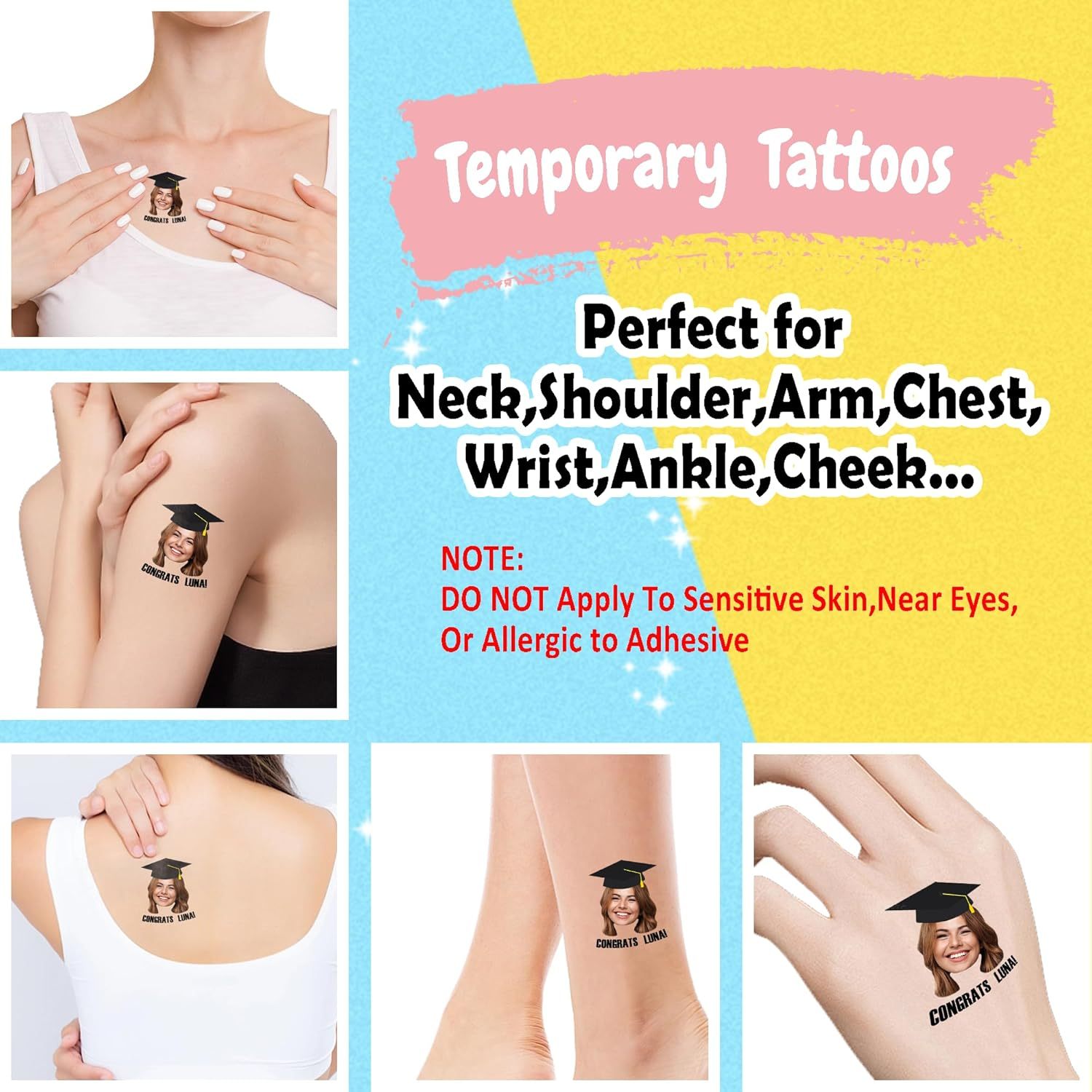 Customized face tattoos