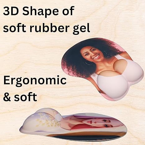 Custom personalized 3D mouse pad with armrests