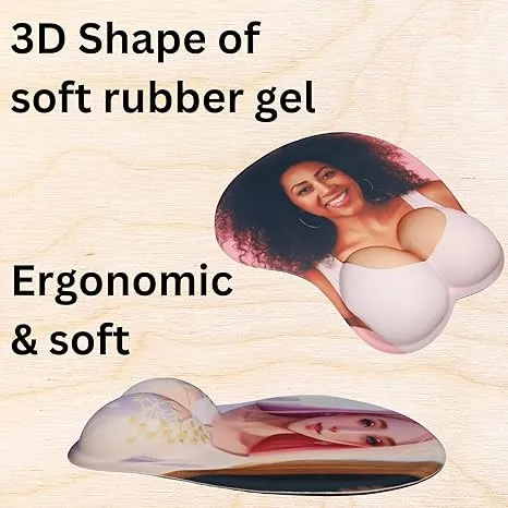 Custom personalized 3D mouse pad with armrests