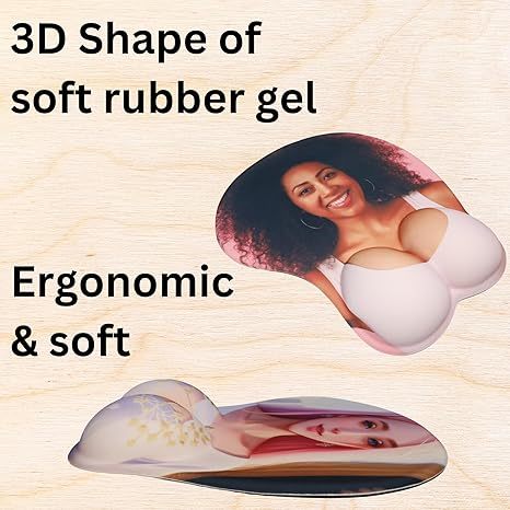 Custom personalized 3D mouse pad with armrests