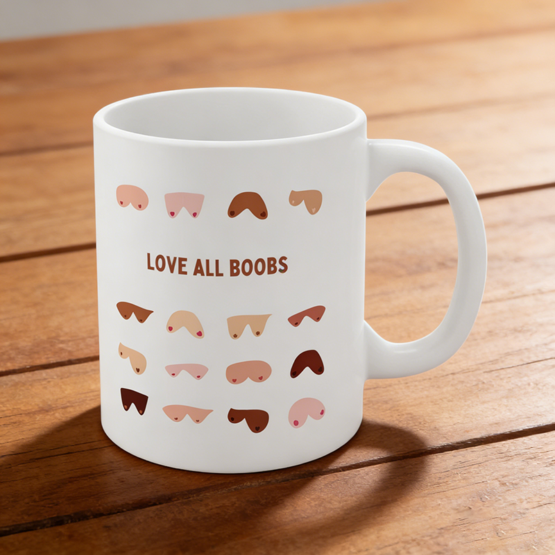 Love All Boobs Coffee Mug