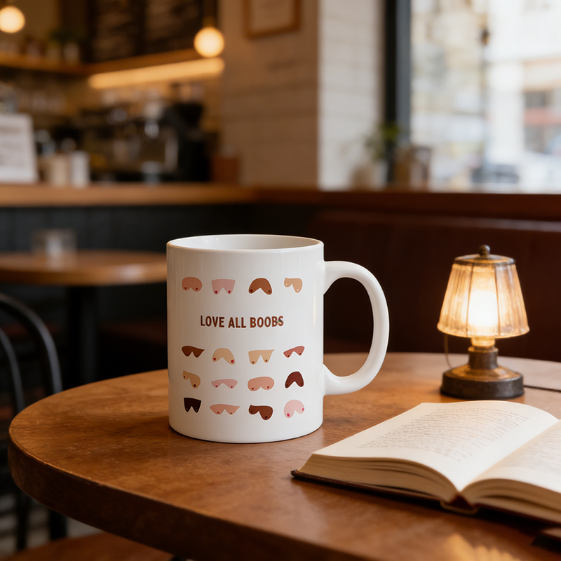 Love All Boobs Coffee Mug