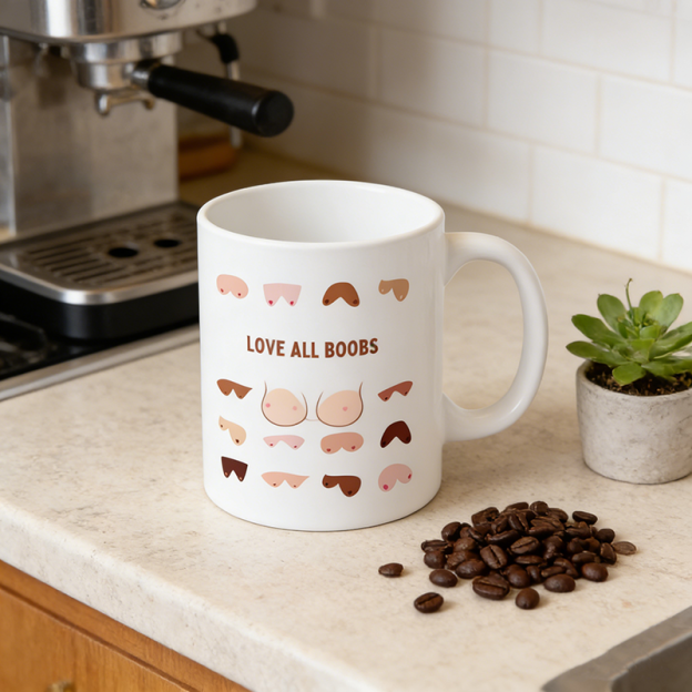 Love All Boobs Coffee Mug