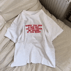 "Sorry You're Having a Bad Day" 90s Y2K Embroidered T-Shirt