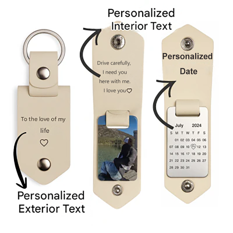 Personalized Leather Keychain