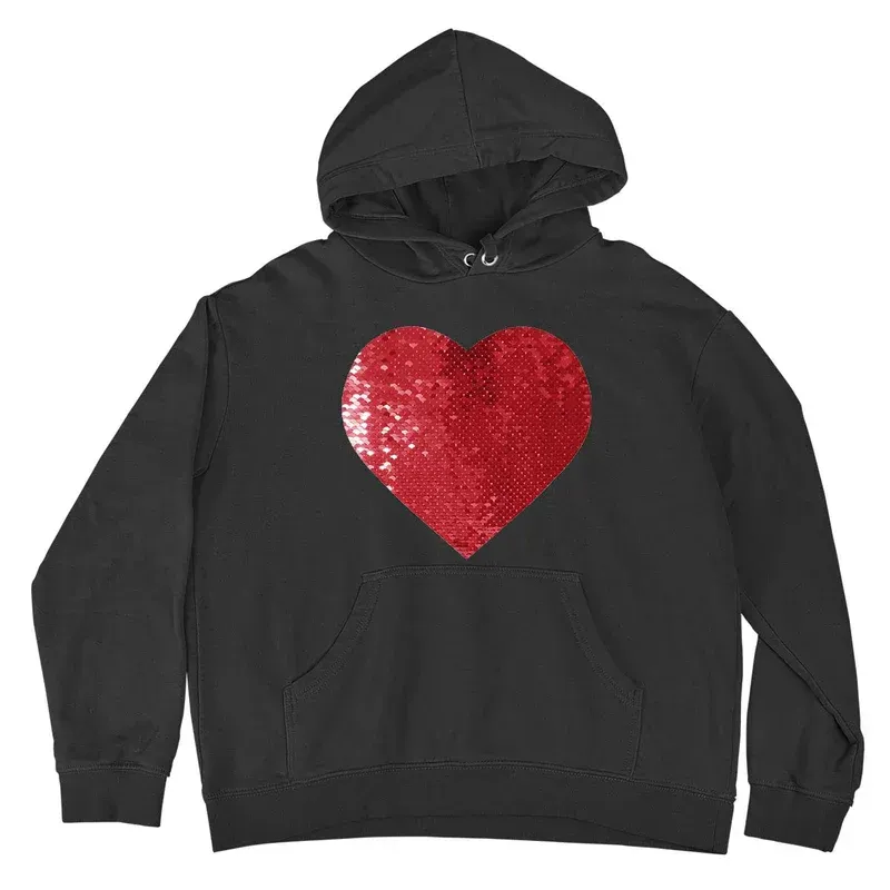 Custom flip sequined hoodie