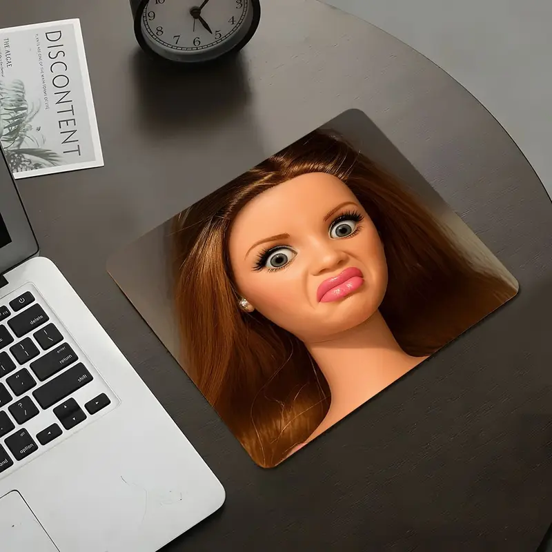 Humorous Expression Design Square Mouse Pad