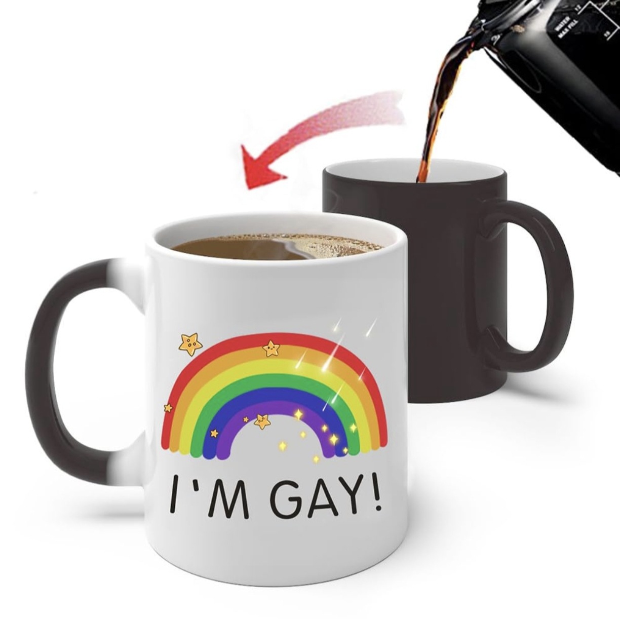  I'm Gay Rainbow Hot Color Changing Mugs 