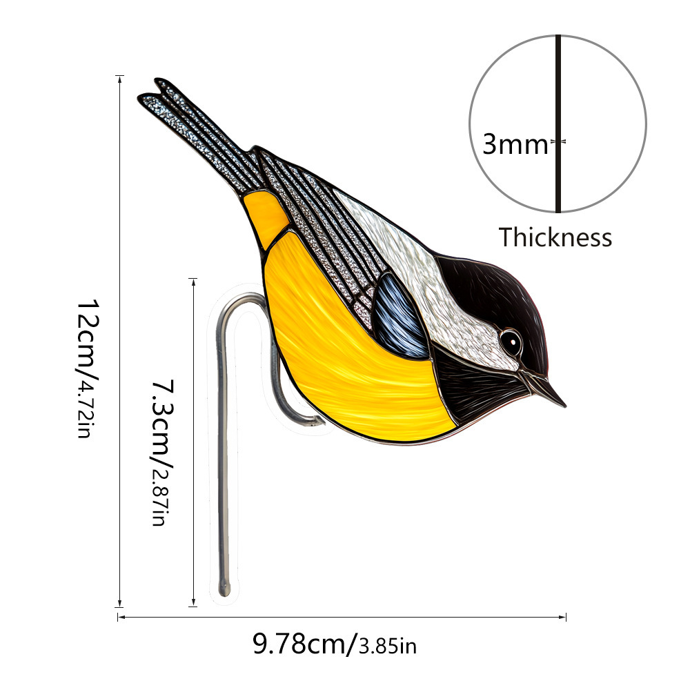 Stained Glass Cardinal Planter Decoration Gift for Mom Gift for Bird Lovers Mother's Day Gift Farmhouse Deco