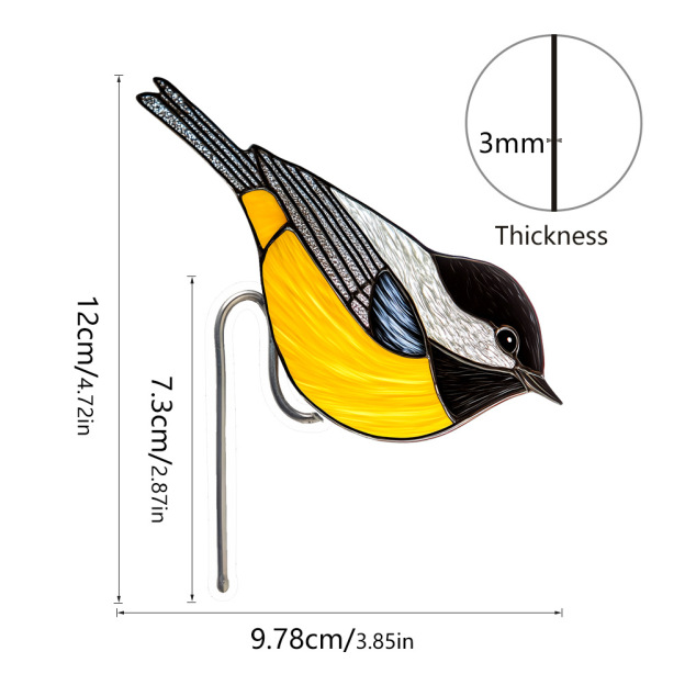 Stained Glass Cardinal Planter Decoration Gift for Mom Gift for Bird Lovers Mother's Day Gift Farmhouse Deco