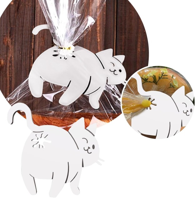 Cat Ass Bread Bag Tie Reusable Clip