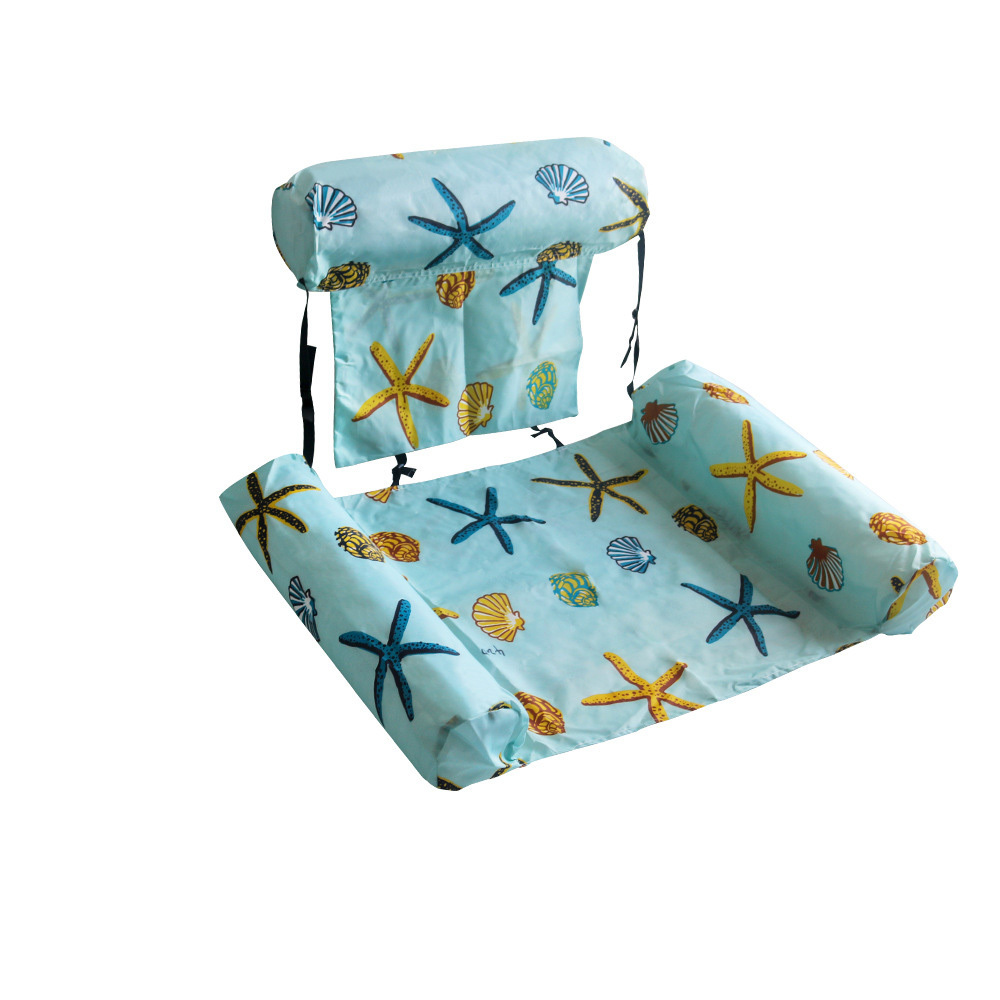 Tropical Leaf Pattern Water Hammock Pool Float Bed