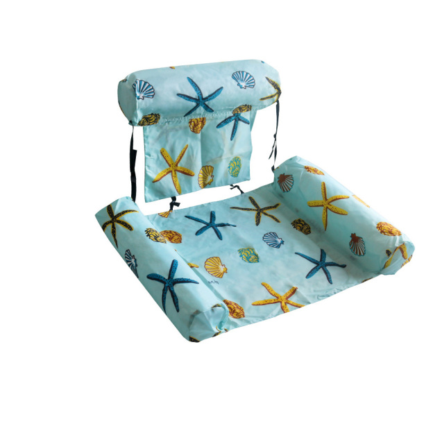 Tropical Leaf Pattern Water Hammock Pool Float Bed