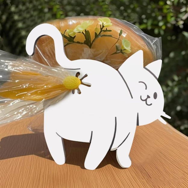 Cat Ass Bread Bag Tie Reusable Clip