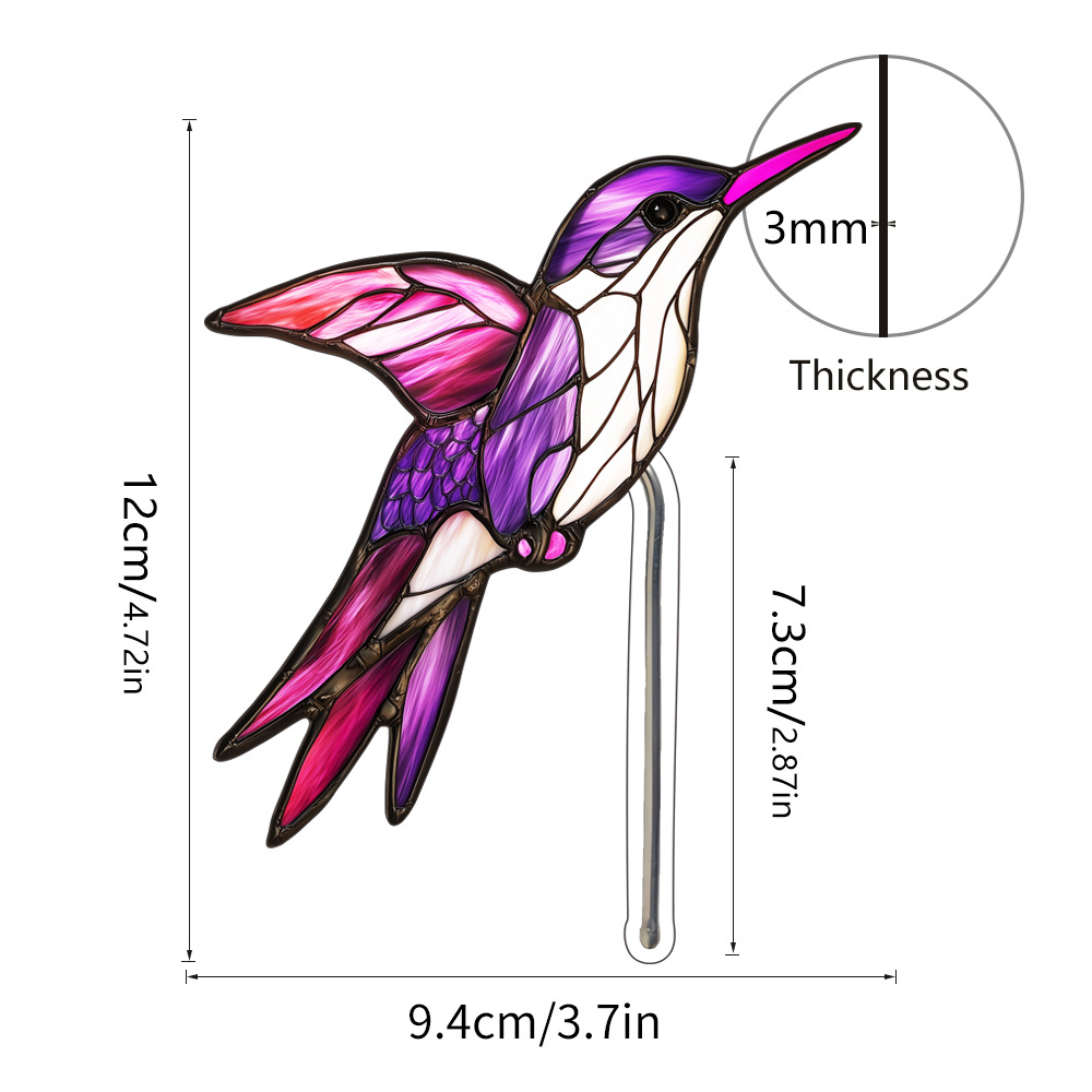 Stained Glass Cardinal Planter Decoration Gift for Mom Gift for Bird Lovers Mother's Day Gift Farmhouse Deco