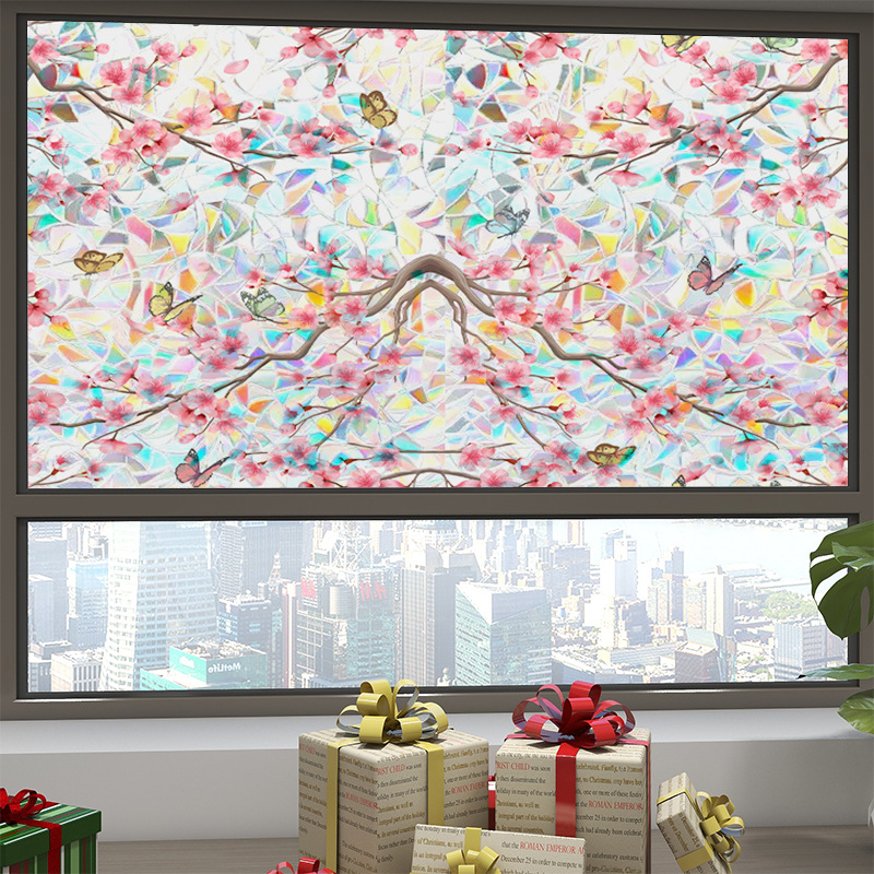 Colored sunshade decorative glass stickers