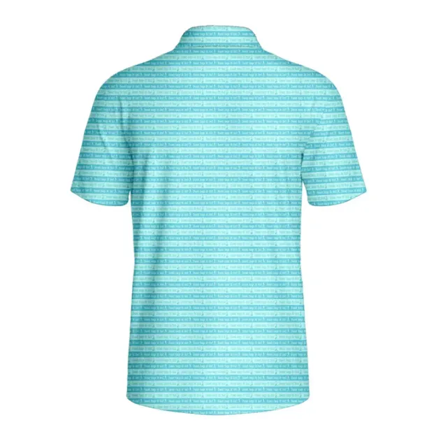 3d printed polo shirt short sleeve t-shirt for men