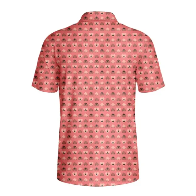 3d printed polo shirt short sleeve t-shirt for men