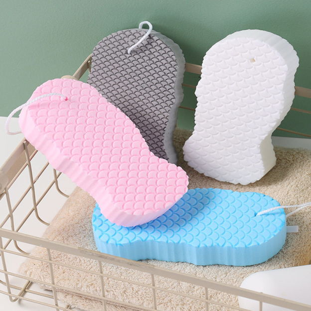 3D Textured Sponge Bath Scrubber