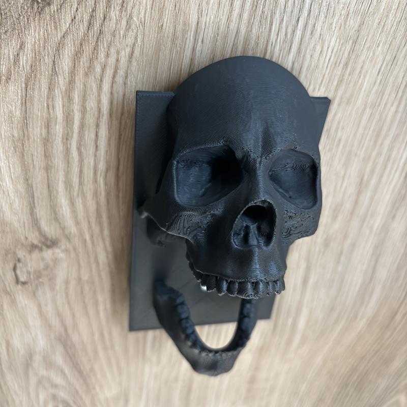 3D Printed Black Skull Switch Plate