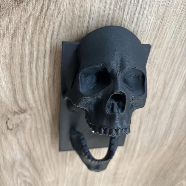 3D Printed Black Skull Switch Plate