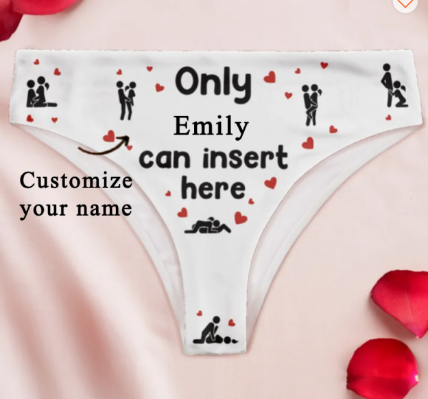Personalized Photo Women's Low-Waisted Brief
