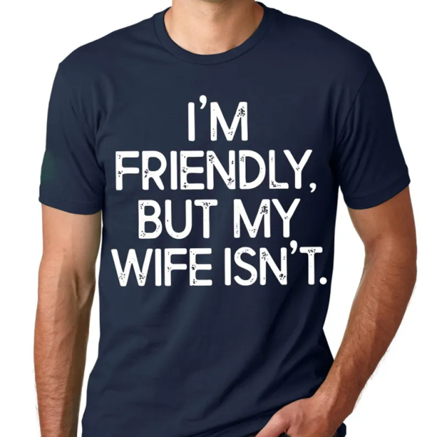 👕Humorous Contrast Print T-Shirt😅