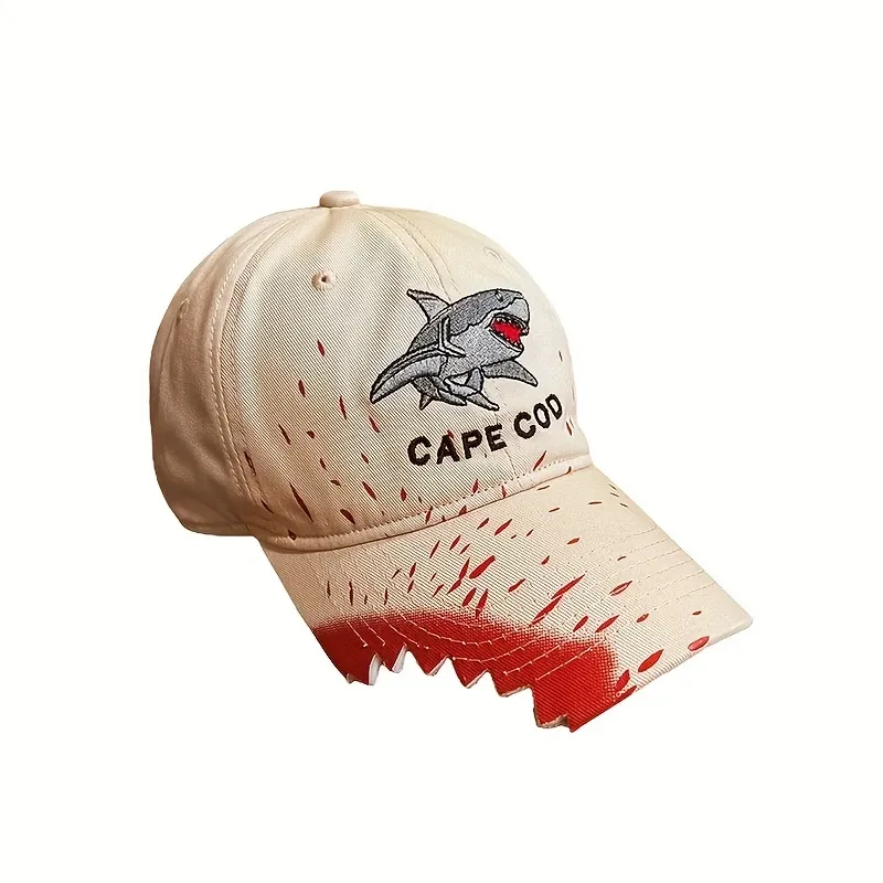 Cape Cod Shark Embroidered Baseball Cap