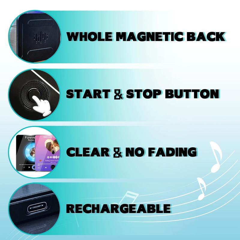 Father's Day Personalized Musical Fridge Stickers