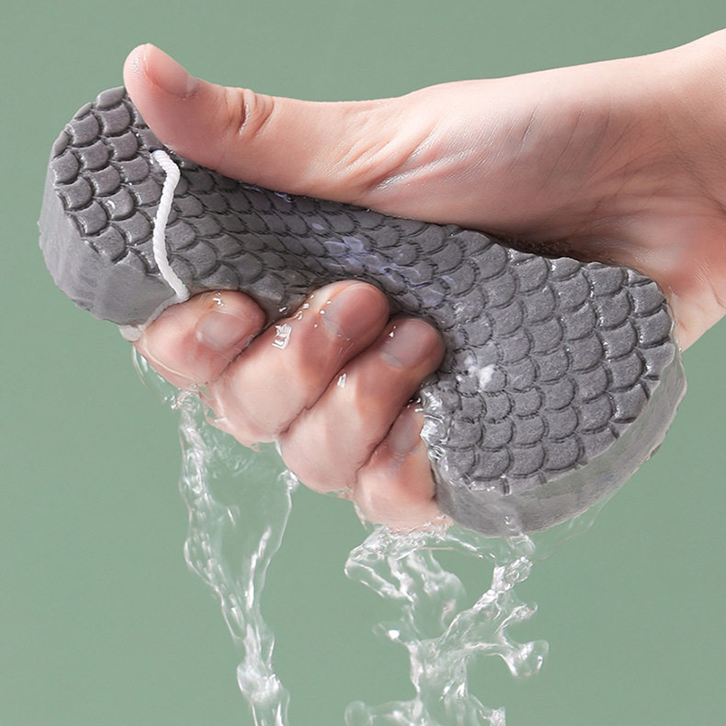 3D Textured Sponge Bath Scrubber