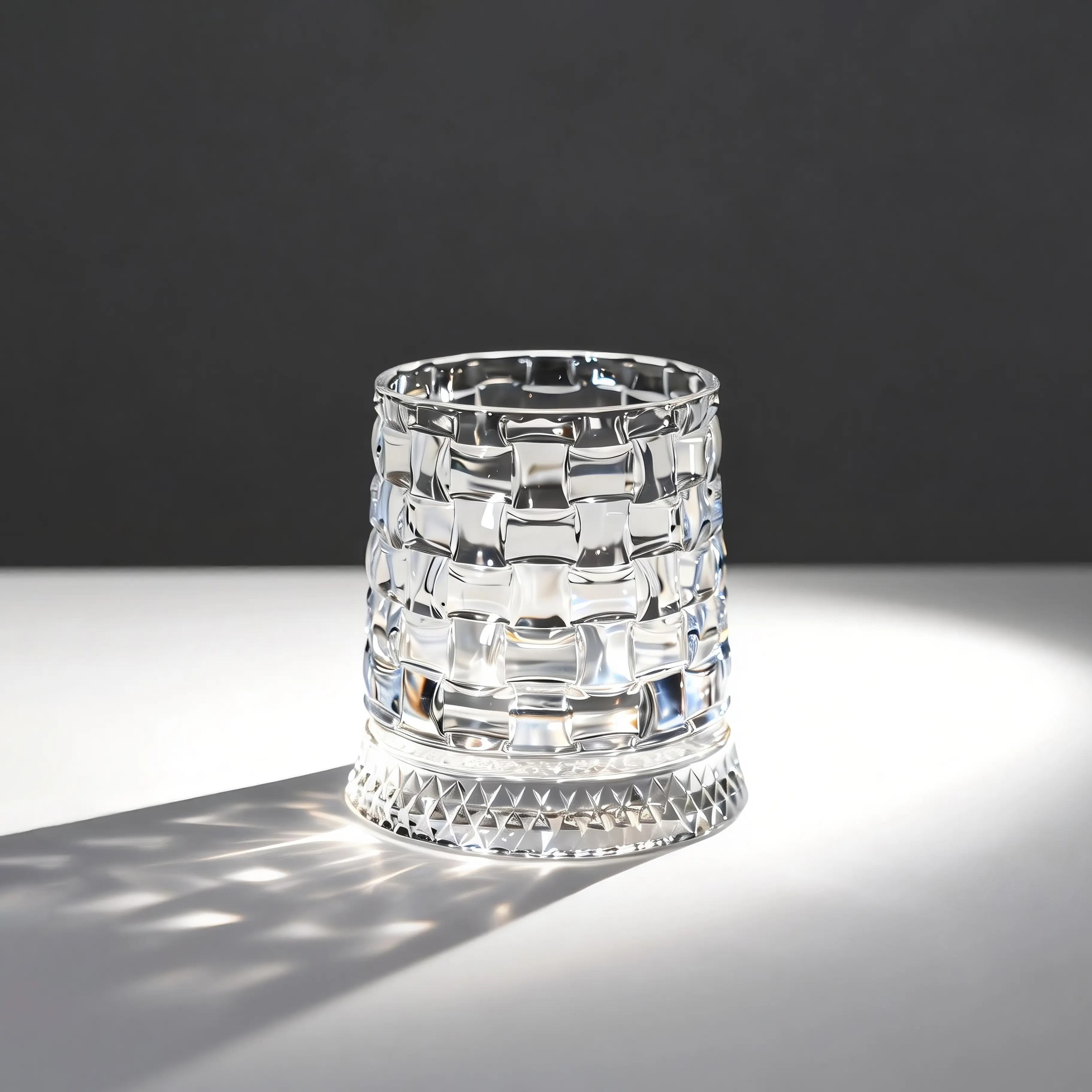 Luxury 360° Rotating Crystal Glass – Star-Cut Stress-Relieving Whiskey/Wine Glass