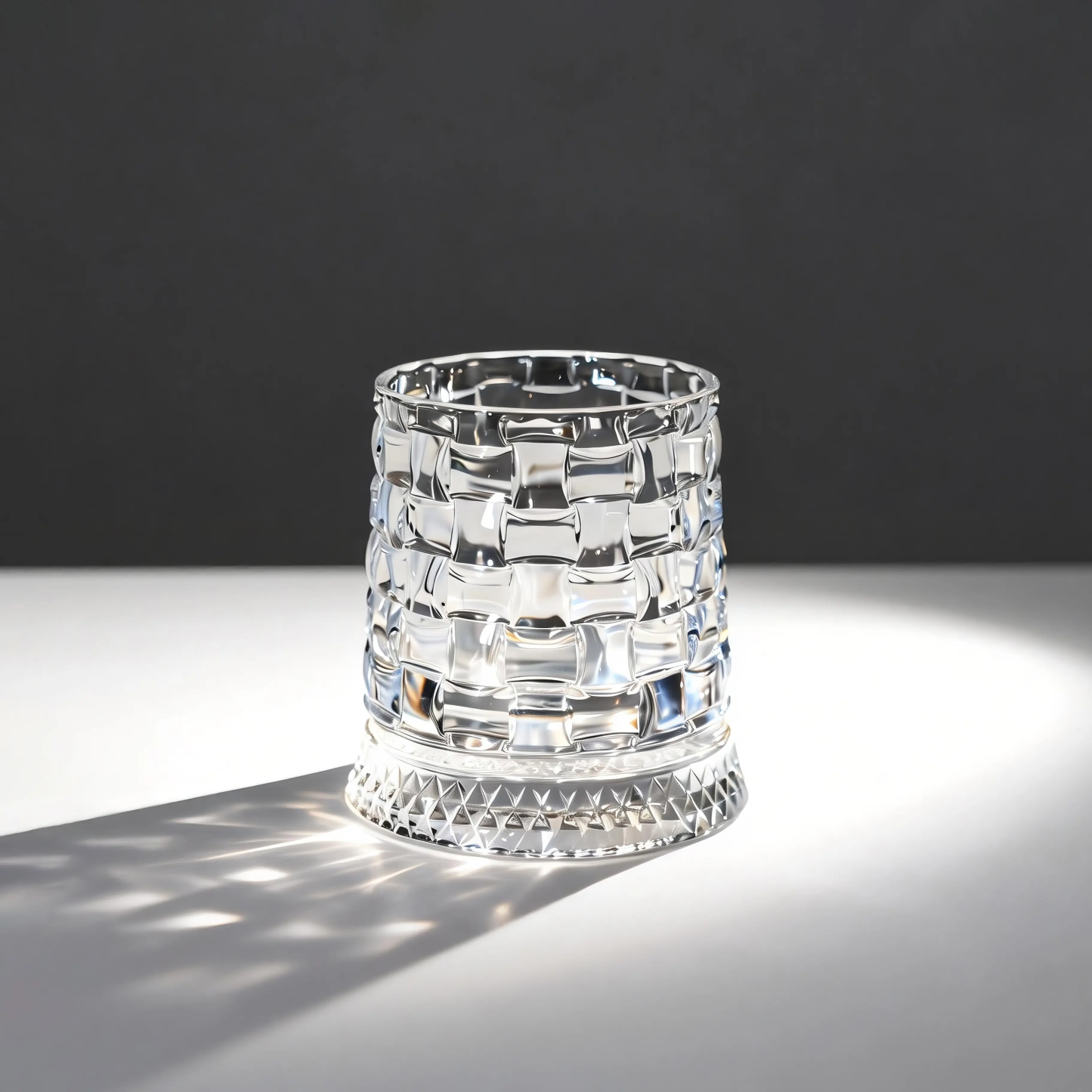 Luxury 360° Rotating Crystal Glass – Star-Cut Stress-Relieving Whiskey/Wine Glass