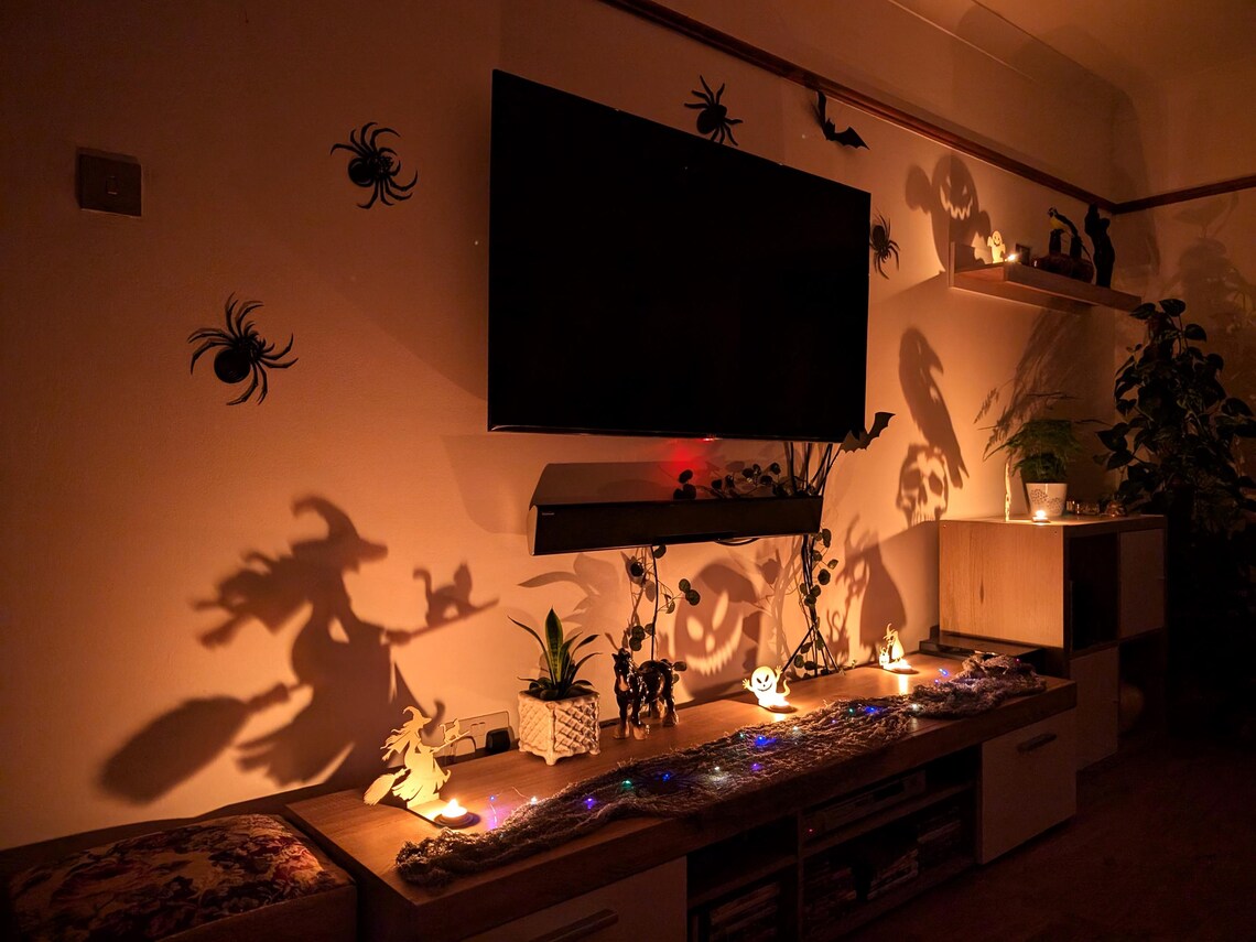 Scary Witch Tea Light Holder Decorative Candle