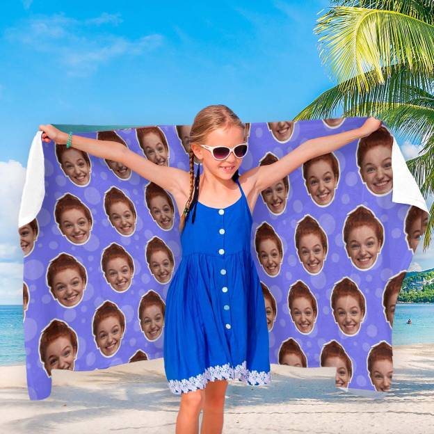 Personalized Photo Customized Beach Towel