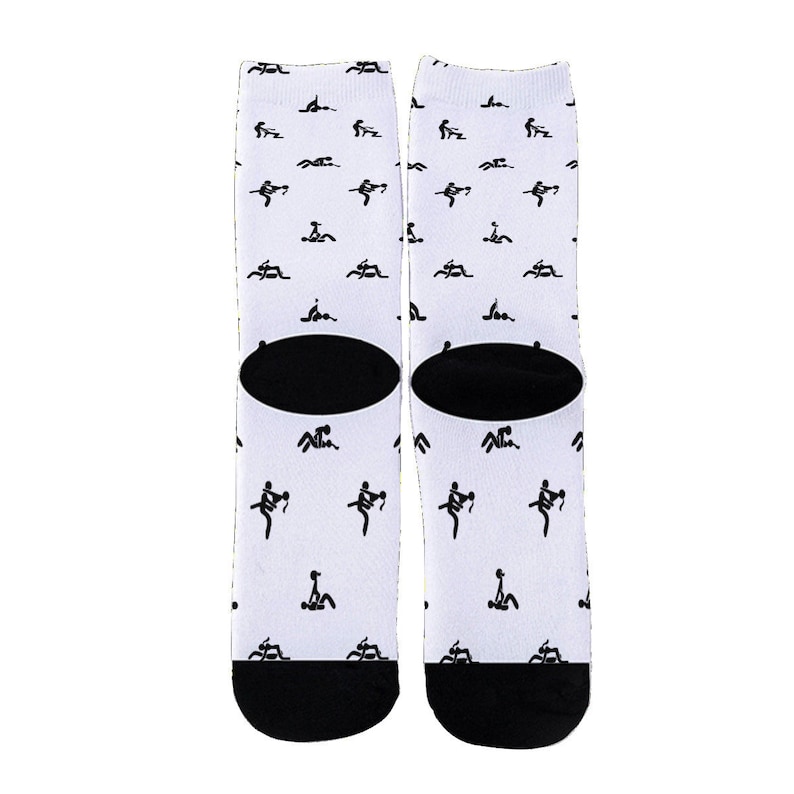 Sex Positions Print Stockings