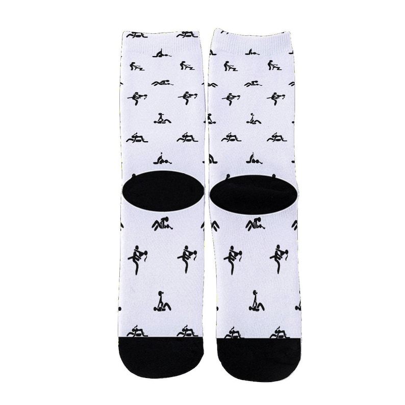 Sex Positions Print Stockings