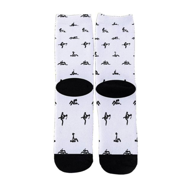 Sex Positions Print Stockings