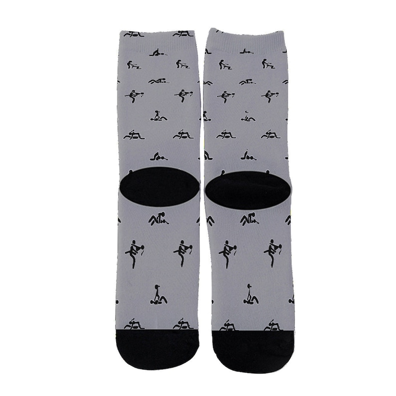 Sex Positions Print Stockings