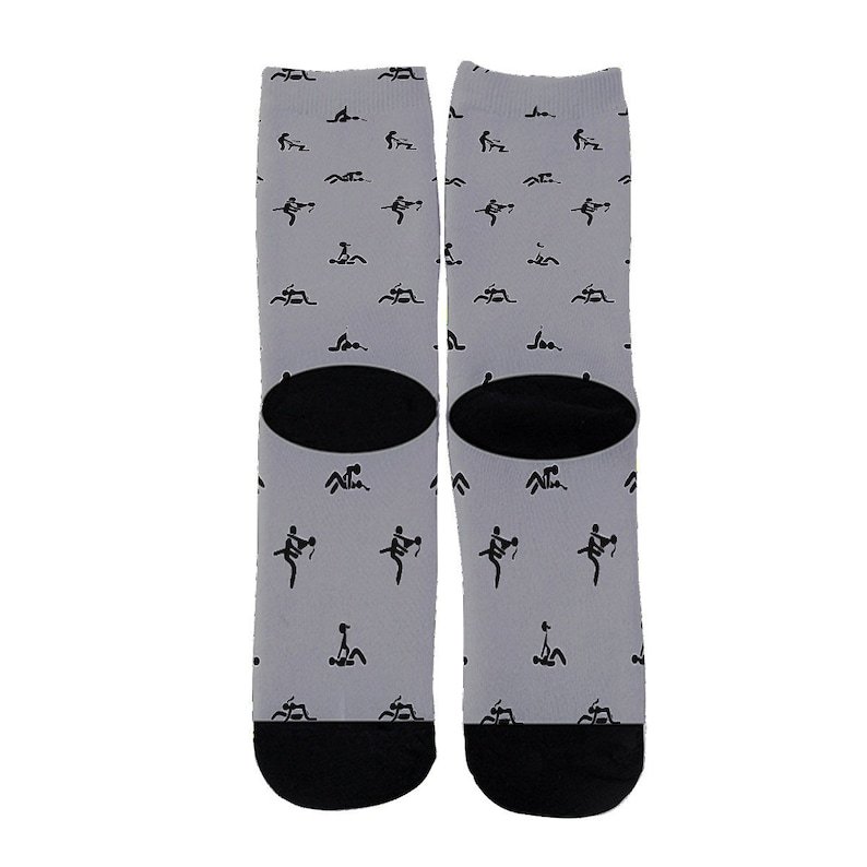 Sex Positions Print Stockings