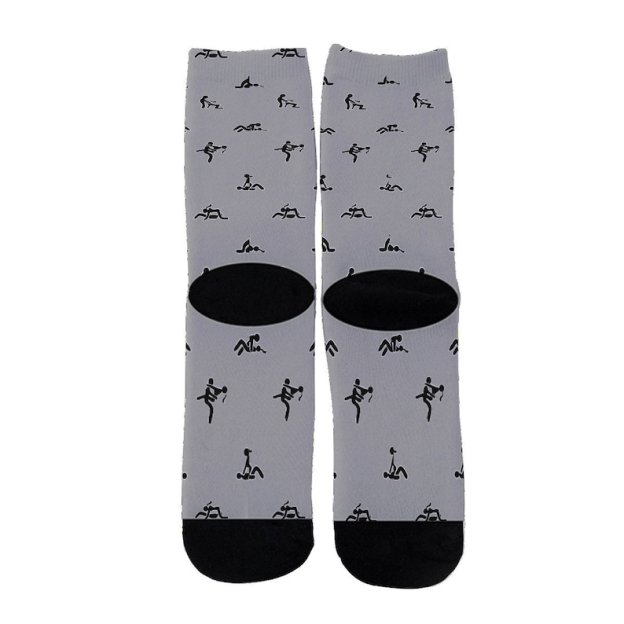 Sex Positions Print Stockings
