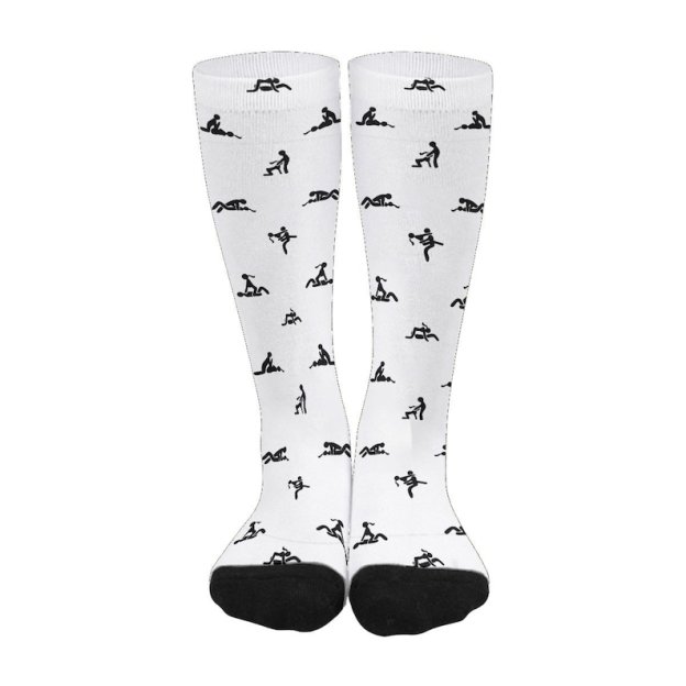 Sex Positions Print Stockings