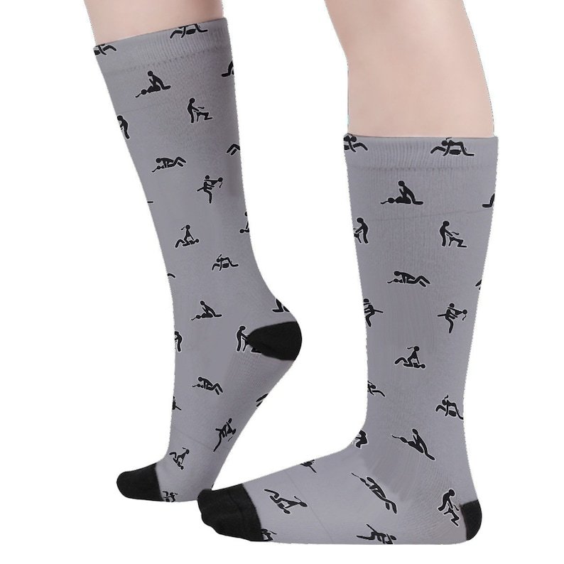 Sex Positions Print Stockings