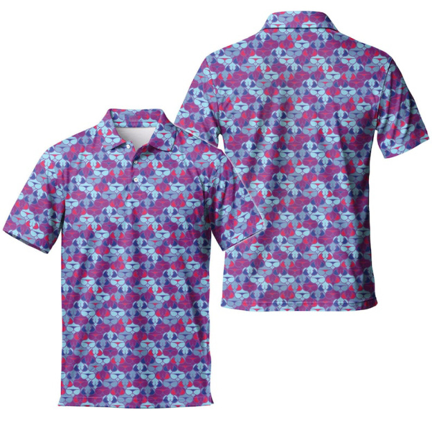 Fun Print Short Sleeve Golf Shirt