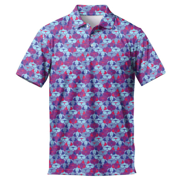 Fun Print Short Sleeve Golf Shirt