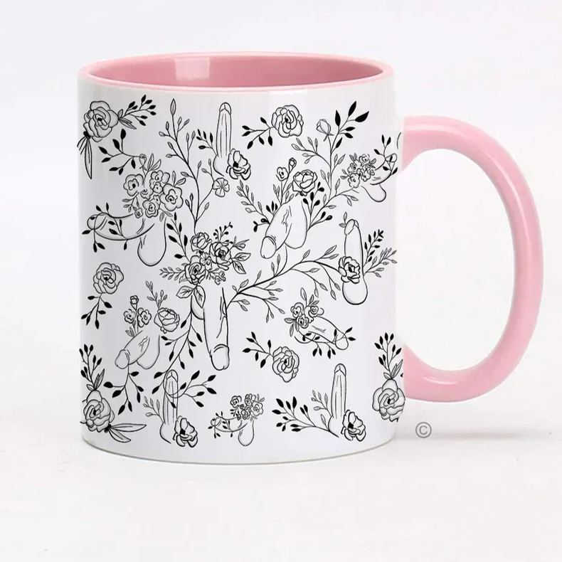 Floral Willy Mug