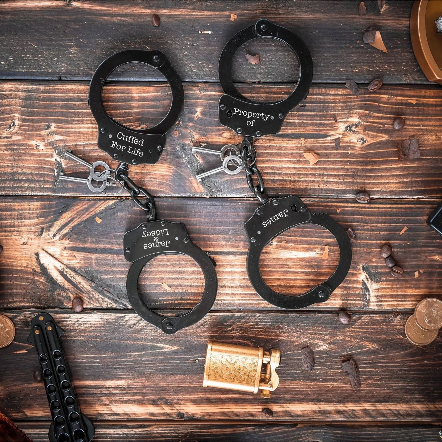 Personalized Handcuffs Holiday Gifts